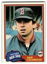 1981 Topps #233 Skip Lockwood  Boston Red Sox