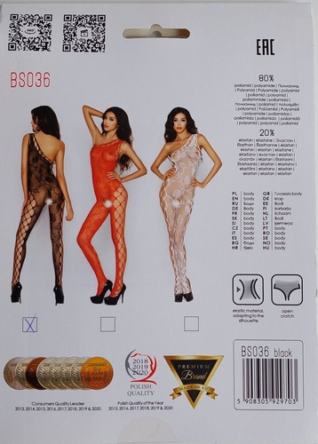 21x Passion Netz Catsuit ouvert schwarz transparent Rose Bodystocking Restposten - Bild 7 von 10