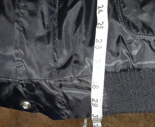 VTG Middlesex Naval Uniform Co Inc Men’s Black Faux Fur Collar BOMBER Jacket 2X - Picture 14 of 14