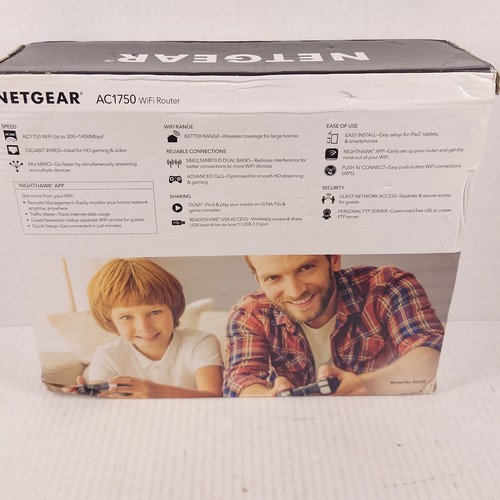 Netgear AC1750 Smart WiFi 5 Router - Black - R6350 - Unused Free Shipping - Afbeelding 4 van 6