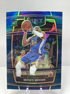 Moses Moody 2021-22 Panini Select Concourse Blue Prizm #62 Rookie RC