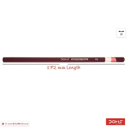 DOMS Artist 6H - 12B Grade Drawing Pencils Pack Sketch Tone Shade Soft-Hard Lead - Picture 21 of 113