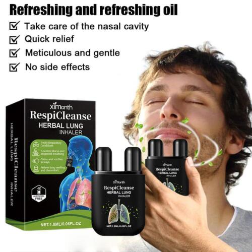 Nasal Inhaler Essential Oil Energy Stick Double Hole Natural Nasal Inhaler R6F2 - Picture 3 of 10
