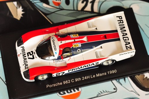 Spark 1/43 1990 Porsche Lemans 962 C PRIMAGAZ Lassig Altenbach Resin Model Car - Picture 4 of 7
