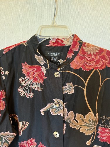 Citron embroidered Floral Butterflies Jacket Size 2X NWT - Bild 6 von 10
