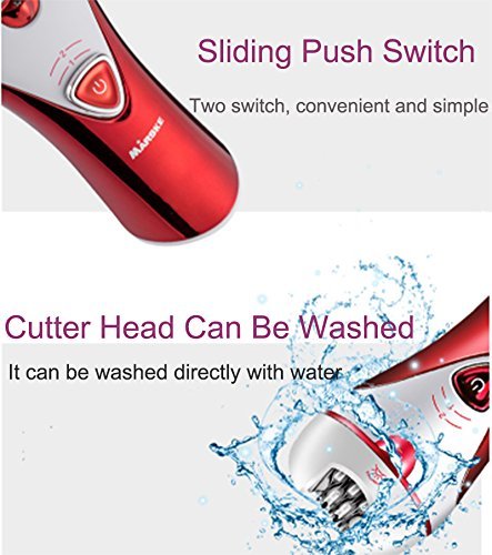 Cordless Wet & Dry Electric Hair Removal Shaver Rechargeable Epilator Razor 3in1 - Picture 18 of 29