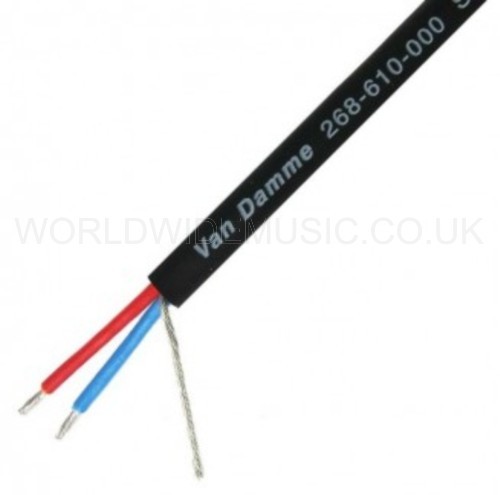 Van Damme Smart Control DMX 1 Pair Cable - Black - Sold by the metre 268-610-000 - Afbeelding 1 van 2