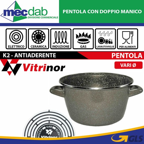 Pentola Antiaderente Con Doppio Manico Vitrinor OLLA K2 Gas Elettrico Induzione - Foto 1 di 5