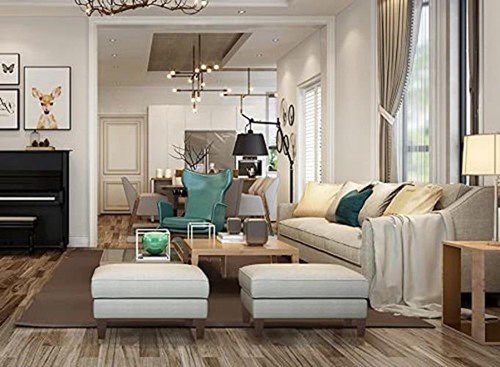 Wood Furniture Legs 5 inch Sofa Legs Pack of 4 Square Brown  Assorted Sizes  - Picture 10 of 36