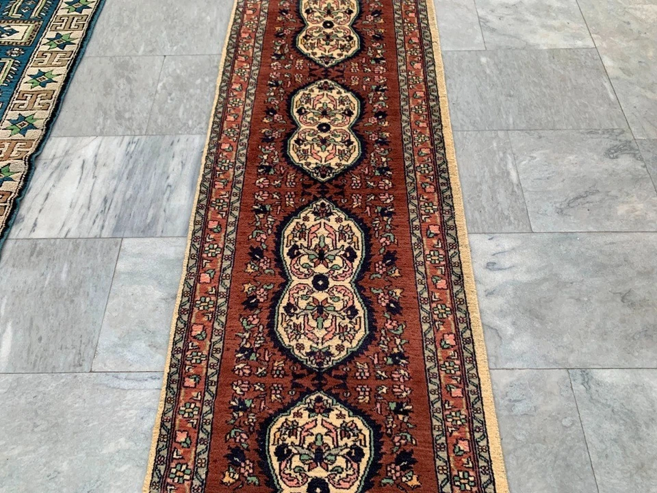 Alfombra Corredor Pasillo Afgano 2x6 Cocina Hogar Decoración Corredor Área Lana Alfombra 182x58 cm Foto 2 de 4