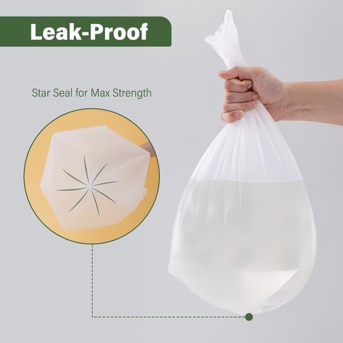 Jaoul 1,2 Gallonen kleine Müllbeutel, unparfümierte starke kleine Müllbeutel 60 Stück - Bild 3 von 5