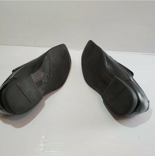 Men's Formal Oxford Classic Square Toe Slip On Loafer David Stone US Size 11 - Picture 5 of 5