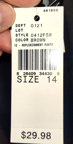 AGB Skirt Women's 14 Brown Knee Length Stretch Zip Career NWT - Picture 5 of 12