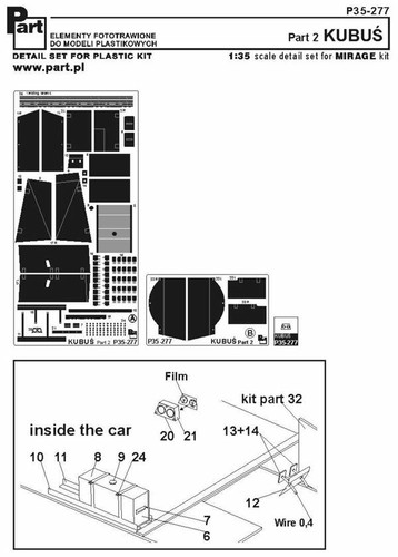 Part P35-277 1/35 Polish Armored Car KUBUS vol.2 (Mirage) - Imagen 2 de 3