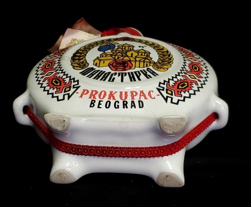 A+ MONASTERY MANASTIRKA PROKUPAC BEOGRAD ETHNIC FOLK CERAMIC POTTERY BOTTLE COA - Picture 5 of 9