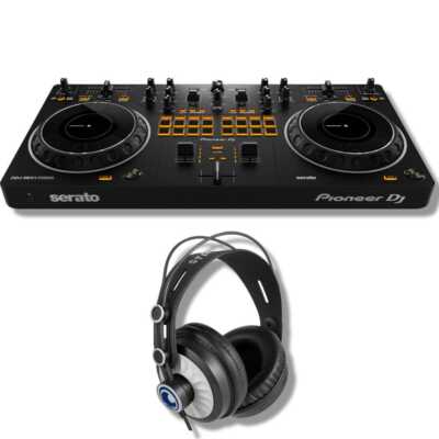 Pioneer DDJ-REV1 DJ Controller Bundle with StreamEye Cans50 Closed-Back Monitori