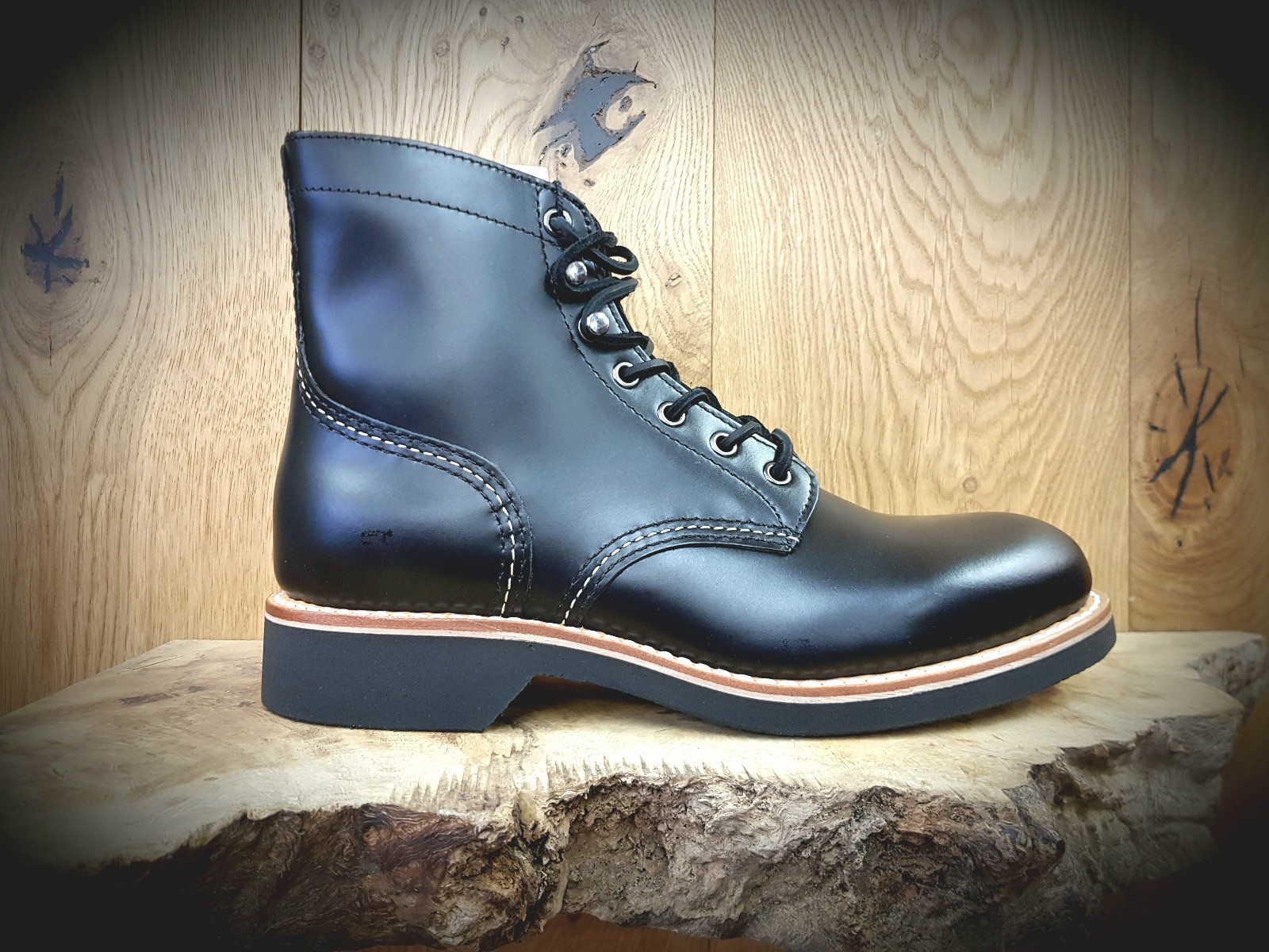 G H Bass Duxbury para Hombre & Co Negro botas rojoucido fue G H Bass Duxbury para Hombre & Co Negro botas rojoucido fue