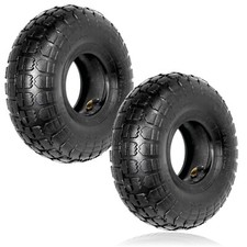 Wheelbarrow Wheel Tyre and Inner Tube (4.10-4 3.50-4, 30psi) 4 inch cart  x 2