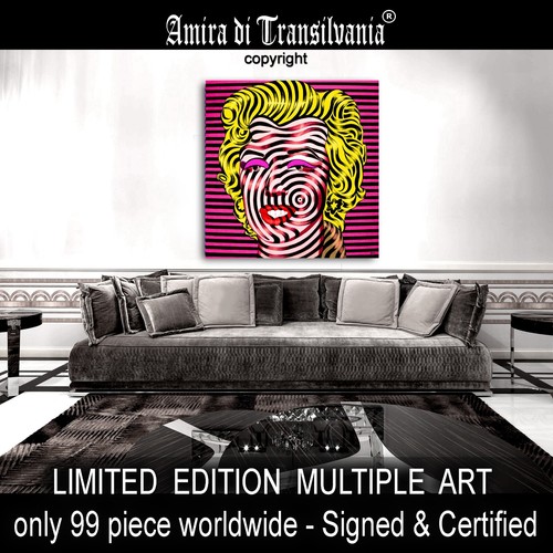 Marilyn Monroe Wall Art Famous Well Known Artist Pop Culture Celebrity Painting - Picture 2 of 24