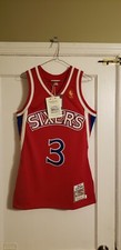 100 Authentic Allen Iverson Mitchell Ness 96-97 Sixers Jersey Sz 36 Small