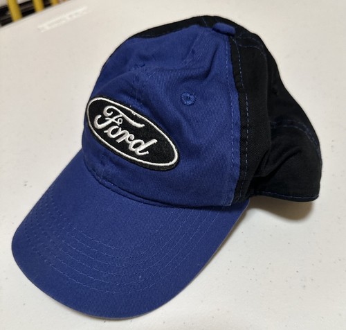 Vintage Ford Auto Racing Drag Racing Hat Cap Blue Black Adjustable Official Licn - Picture 2 of 6