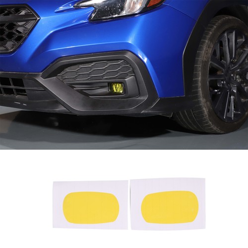 For 2022 2023 Subaru WRX Yellow Fog Light Overlay Tint Vinyl Precut Front Yellow - Picture 21 of 23