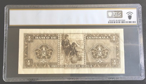 1966 1/2 Quetzal Guatemala B. Note Pcgs 30 - Picture 2 of 2