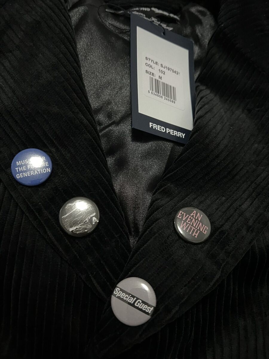 Raf Simons X Fred Perry Tailored Corduroy Coat Velvet Jacket Raf Simons X Fred Perry Tailored Corduroy Coat Velvet Jacket