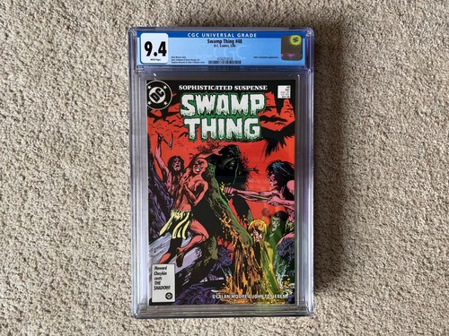 SWAMP THING # 48 CGC 9.4 WHITE PAGES JOHN CONSTATINE APP DC Comics 1986 New Case - Picture 1 of 2
