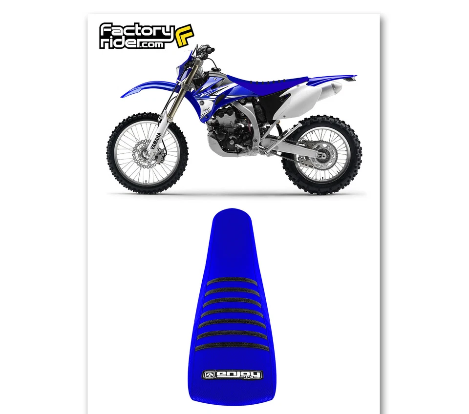 Pinza de cubierta de asiento Yamaha WR 450F 2007-2011 TODO AZUL/COSTILLAS NEGRAS #136 Foto 2 de 4