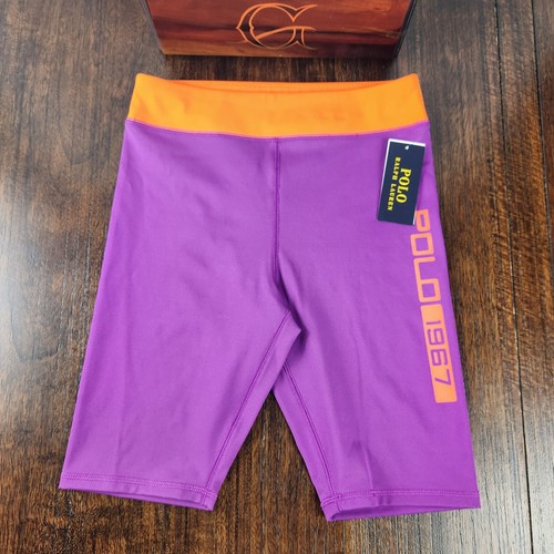 Polo Ralph Lauren Graphic Logo 1967 Interlock Bike Short Big Girl's Size XL (16) - Picture 7 of 7