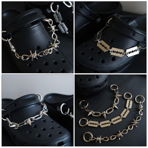 2 Pieces Shoe Buckle Chain Man Decorations Charms for Sneakers Girls - Picture 8 of 12
