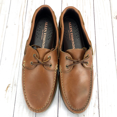 Allen Edmonds Force 10 Deck Boat Casual Shoes 2 Eye Brown  display picture 3