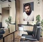 3D Man A86 Hair Cut Salon Barber Shop Wall Stickers Vinyl Wallpaper Murals Ann