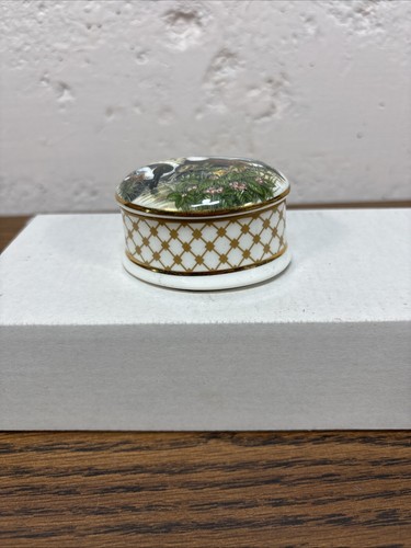 Falcon China Ducks at a Stream Vintage Trinket Pill Box Staffordshire England - Picture 3 of 9