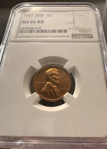 1967 SMS Lincoln Memorial Cent NGC MS 66 RD
