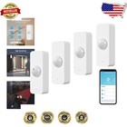 4-Pack WiFi Motion Sensors - Smart Wireless Home Security & Voice Command Ready