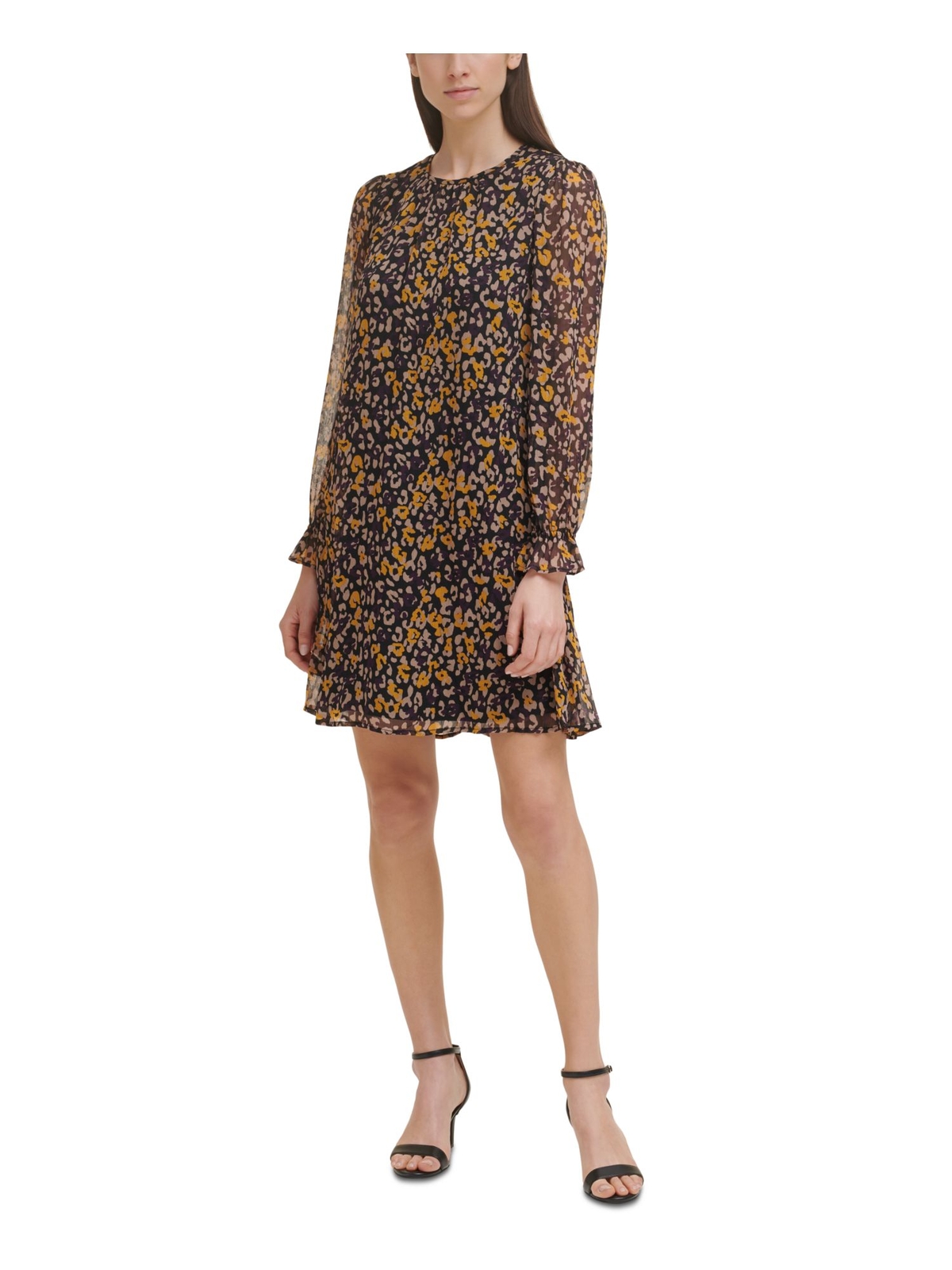 Женский черный пуловер с подкладкой сзади и длинным рукавом-сорочка TOMMY HILFIGER 14