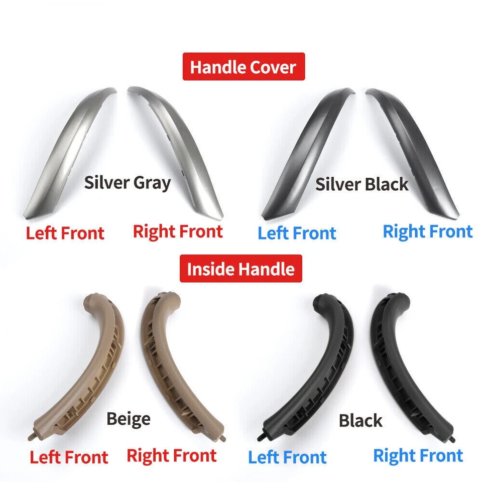 Tapón de moldura de panel de puerta manija interior para BMW X5 E53 1999-2006 Foto 3 de 4