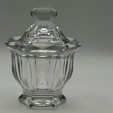 Signed Baccarat Crystal Covered Mustard Jam J...