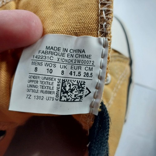 Converse All Stars Women's Size 10 Dark Yellow Low Top Skater Canvas Shoes - Picture 2 of 11