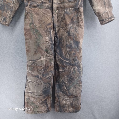 Walls Real Tree Coveralls Youth Size 14 Regular Camo Hunting Leaves - Picture 4 of 24