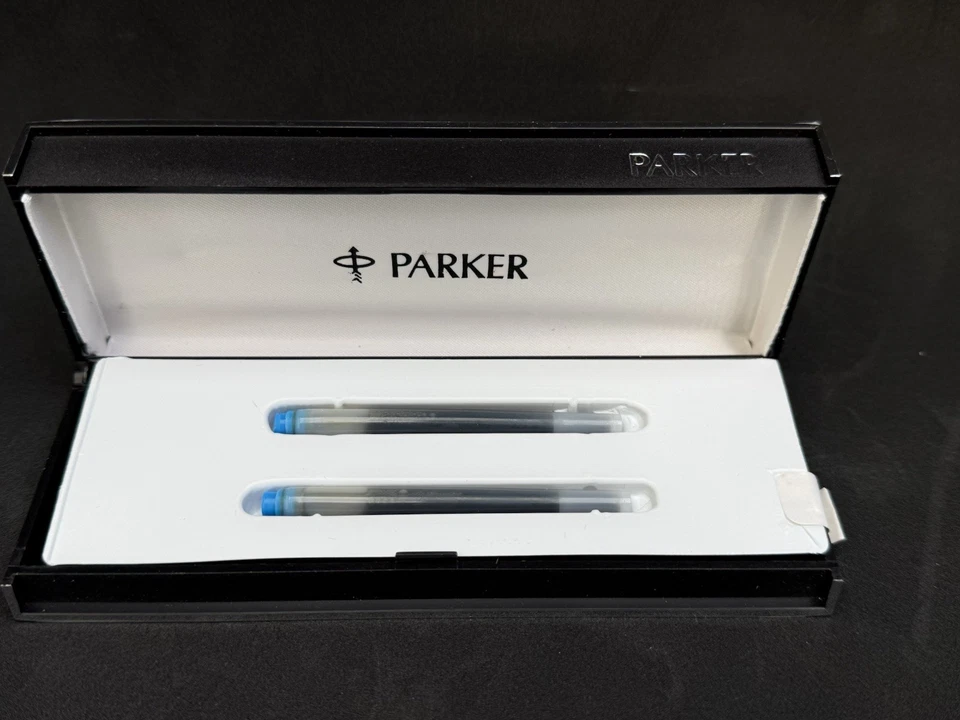 Vintage Parker Fountain Pen Flighter  1970s Gold Trim Stainless Steel Body - Image 3 of 4