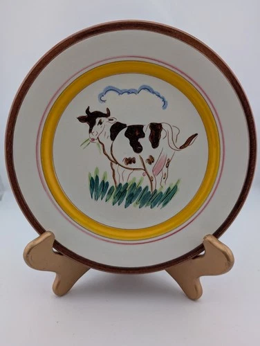 STANGL POTTERY "COUNTRY LIFE" COW PLATE