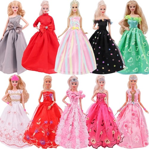 Prinzessin Abendkleid Kleidung Zubehör für 11,5" Puppenkleidung Set 1/6 Spielzeug - Bild 1 von 33