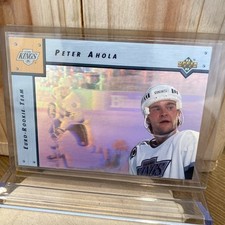 1992 Upper Deck Peter Ahola Euro-Rookie Team Insert NHL Trading Card #ERT4. rookie card picture