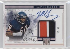 2019 Impeccable Elegance Retired Silver 25/25 Mike Singletary Patch Auto HOF 0c3