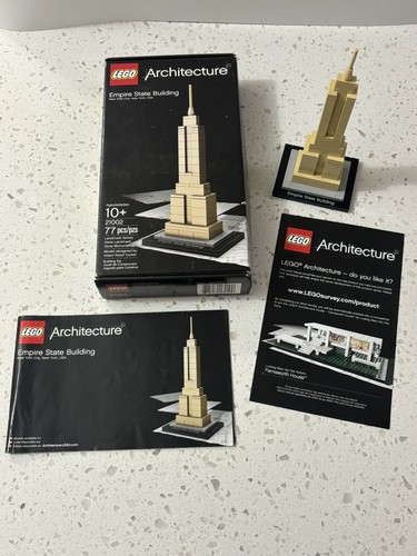 LEGO ARCHITECTURE Empire State Building (21002),PreOwned, Complete w/ box & book - Picture 3 of 5