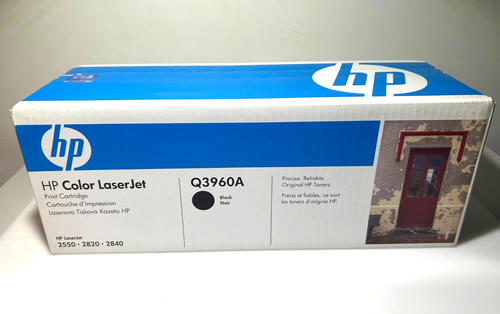 HP Color LaserJet Toner Cartridge Q3960A Black for 2550/2820/2840 Series, Ovp - 第 1/3 張圖片