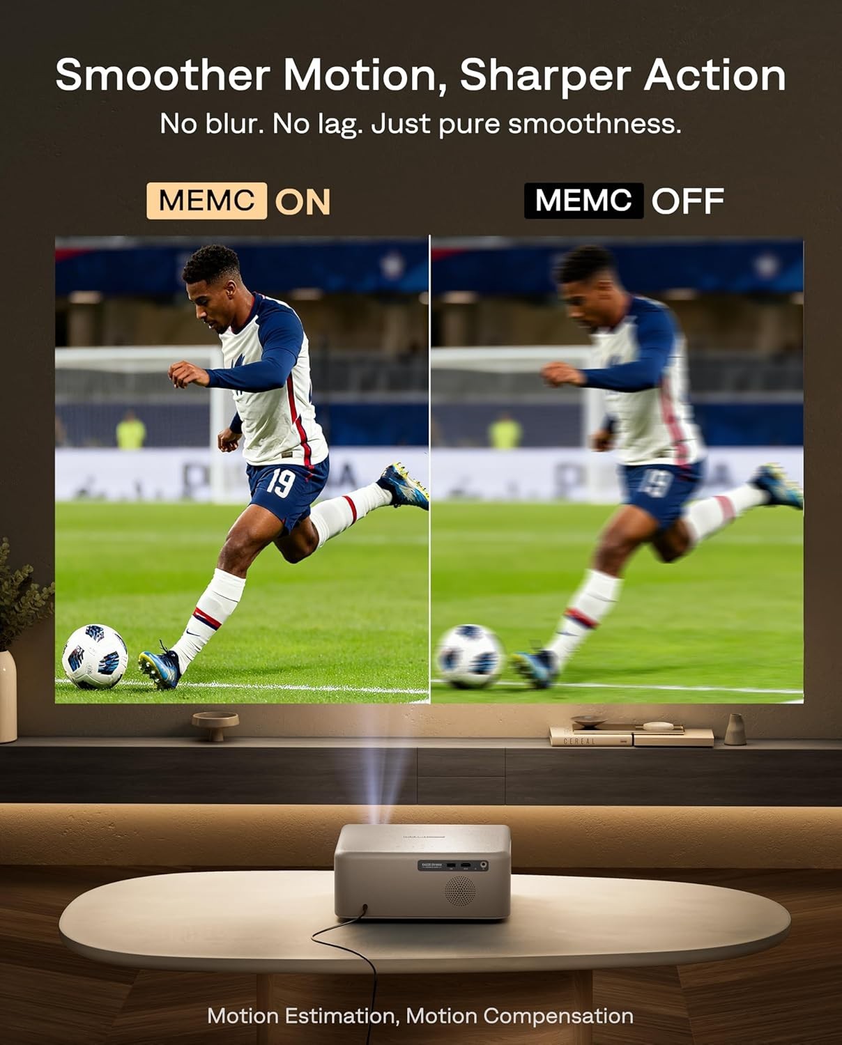 EAZZE D1 MAX 4K Smart Projector 1000 ANSI Google TV 14.0 Dolby MEMC White - NIB